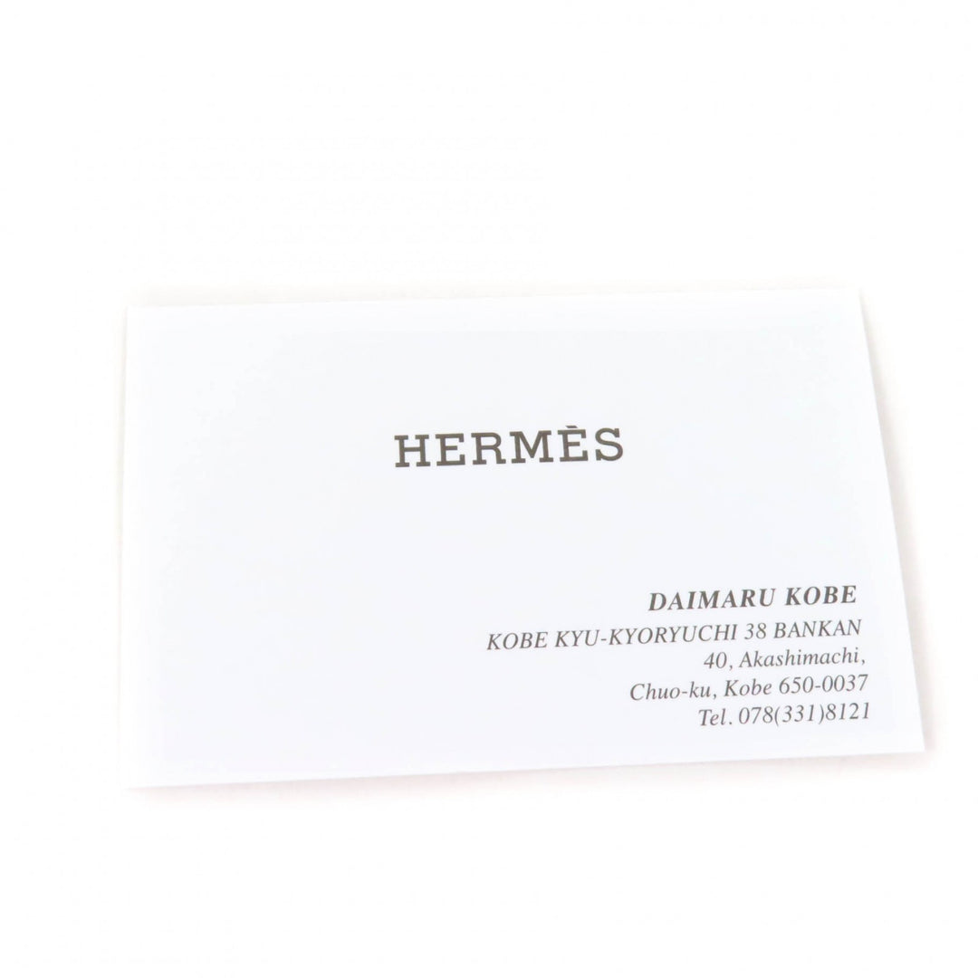 Excellent HERMES scarf Jacquard Serie with Fringe Orange cashmere Women