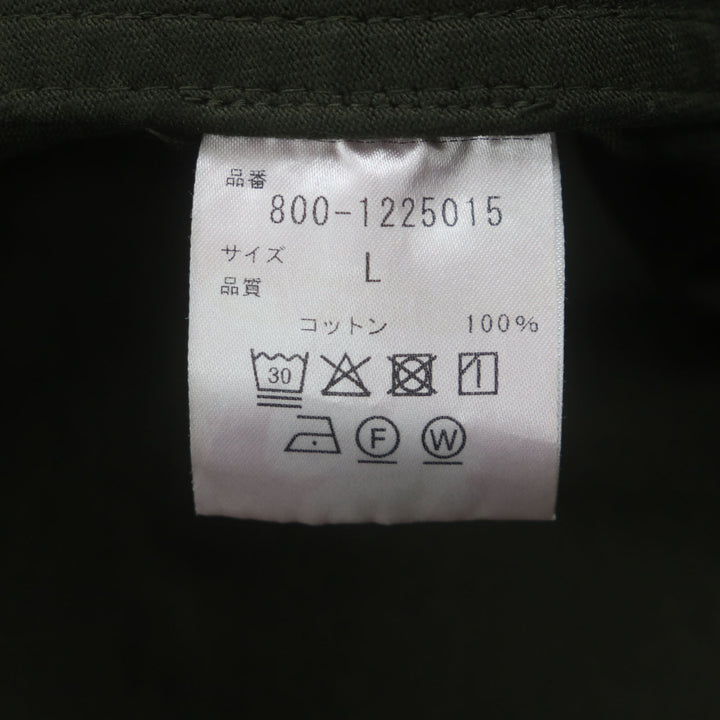 Great SEVEN BY SEVEN Steven Alan Jacket GARMENT DYE BLOUSON shirt khaki cotton mens L
