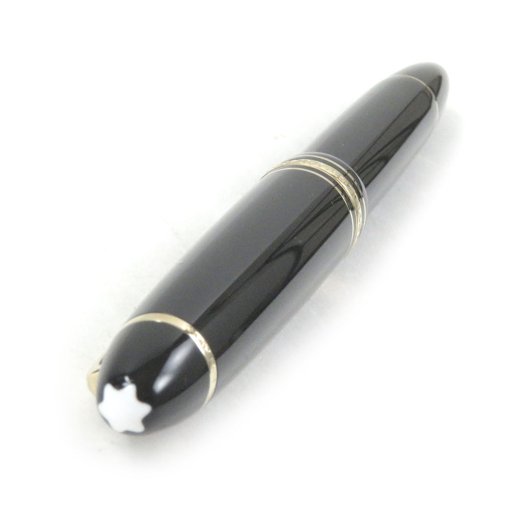 Great MONTBLANC fountain pen Meisterstuck 146 Cap type Black gold 14K mens