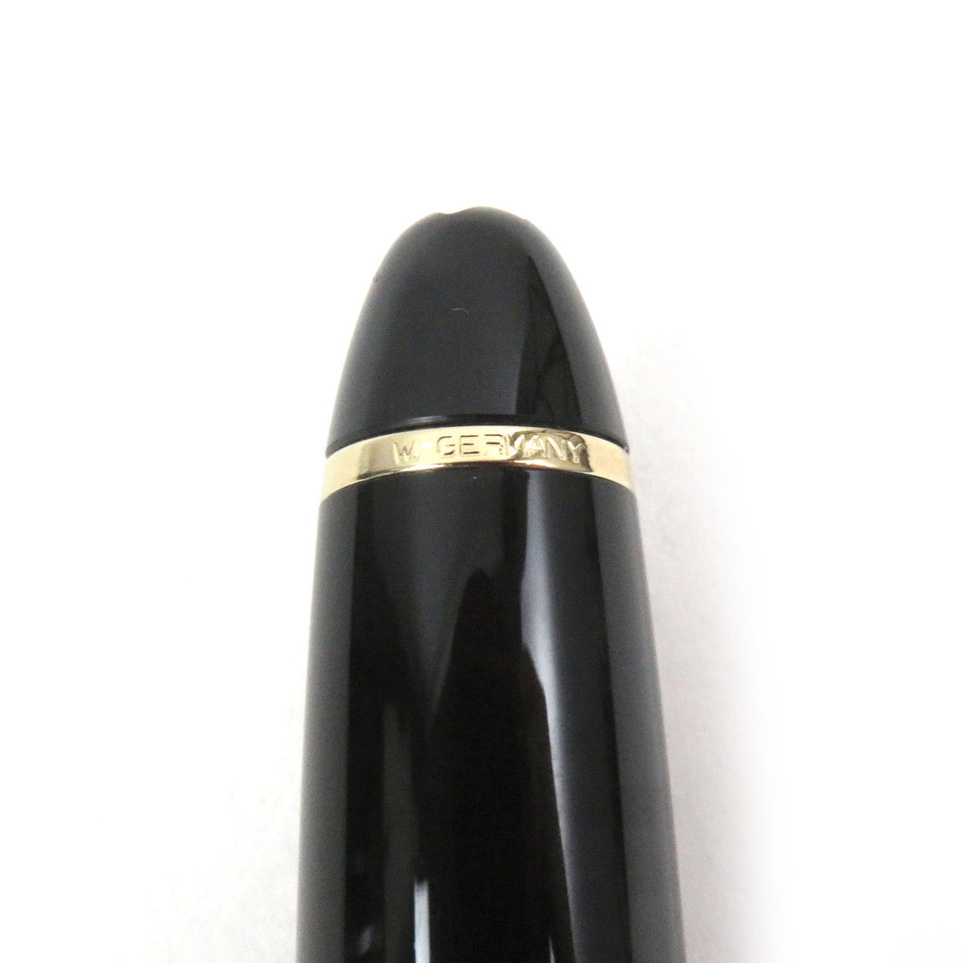 Great MONTBLANC fountain pen Meisterstuck 146 Cap type Black gold 14K mens