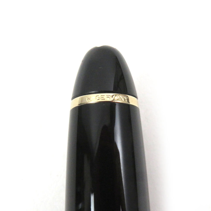 Great MONTBLANC fountain pen Meisterstuck 146 Cap type Black gold 14K mens