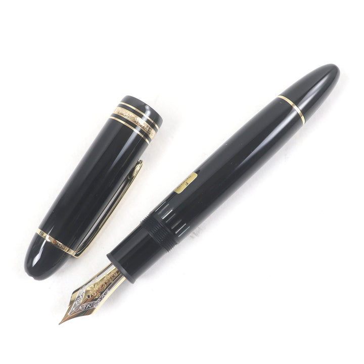 Excellent MONTBLANC fountain pen Meisterstuck 149 Cap type Black gold 18K mens