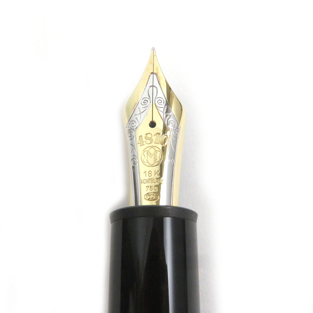 Excellent MONTBLANC fountain pen Meisterstuck 149 Cap type Black gold 18K mens