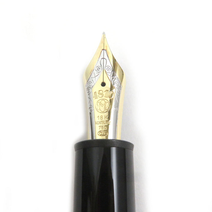 Excellent MONTBLANC fountain pen Meisterstuck 149 Cap type Black gold 18K mens