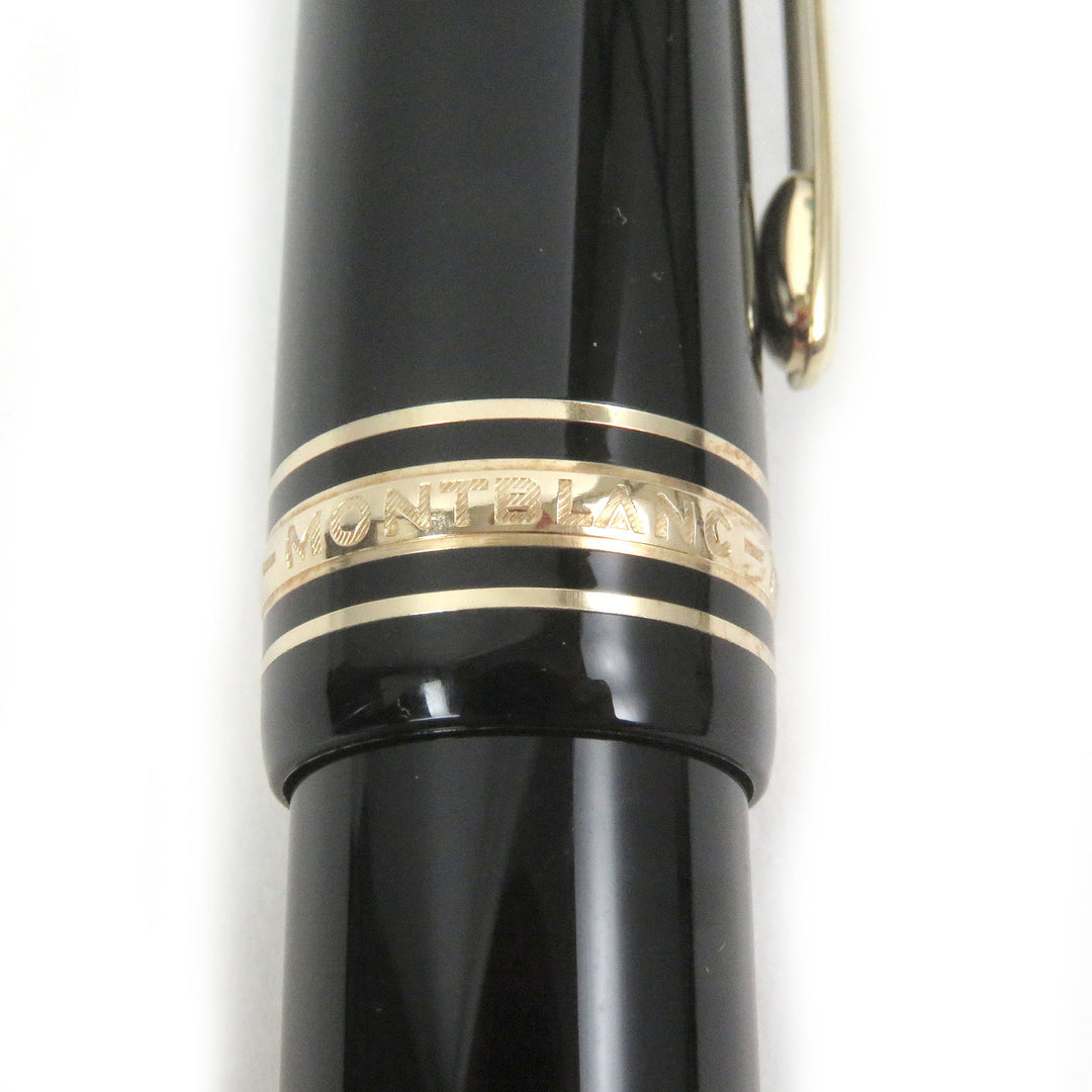 Excellent MONTBLANC fountain pen Meisterstuck 149 Cap type Black gold 18K mens