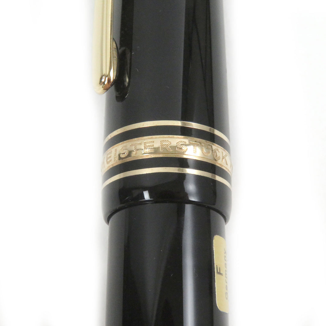 Excellent MONTBLANC fountain pen Meisterstuck 149 Cap type Black gold 18K mens