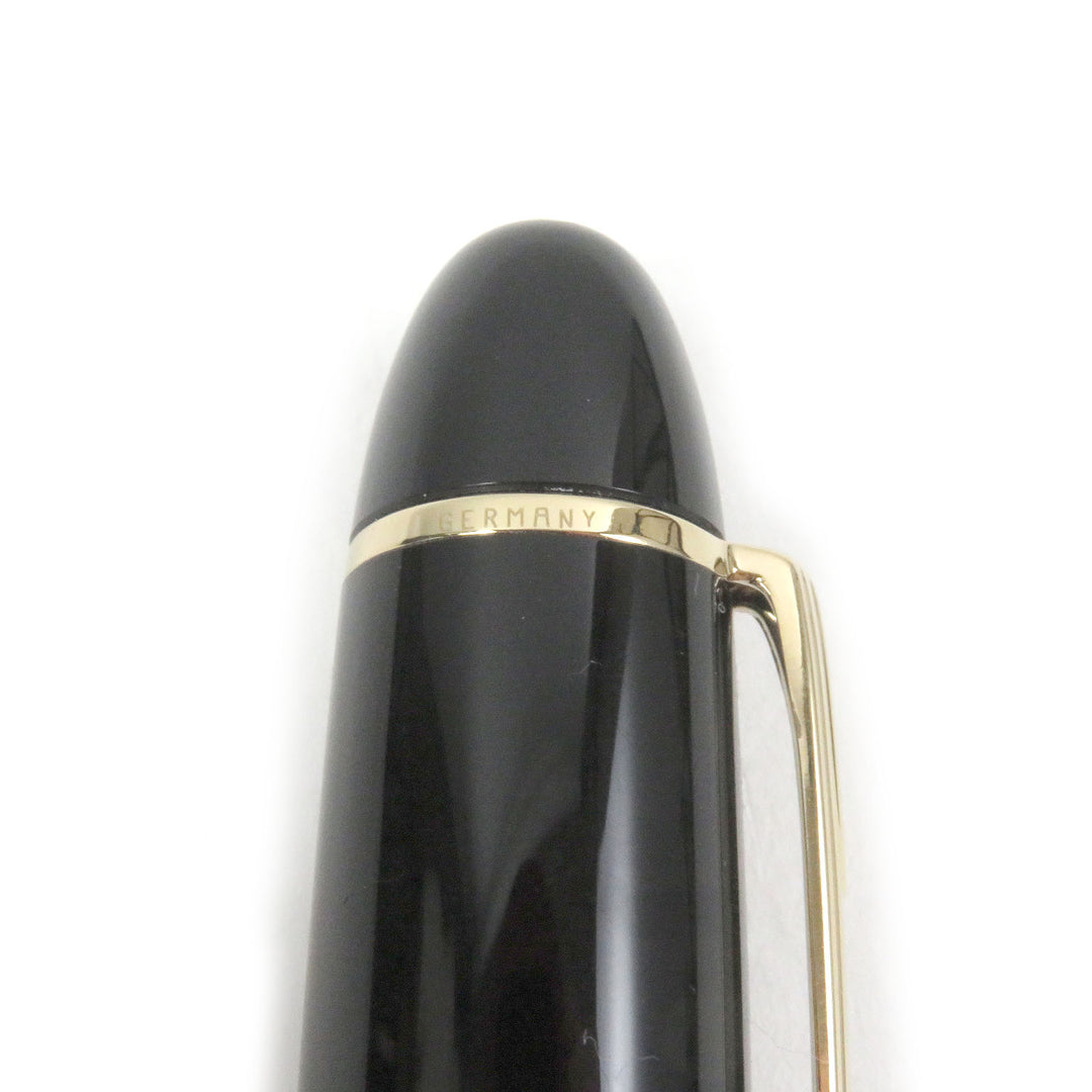 Excellent MONTBLANC fountain pen Meisterstuck 149 Cap type Black gold 18K mens