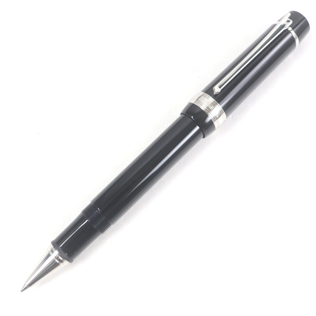 Excellent MONTBLANC Ballpoint pen Johann Strauss Donation pen Black Silver