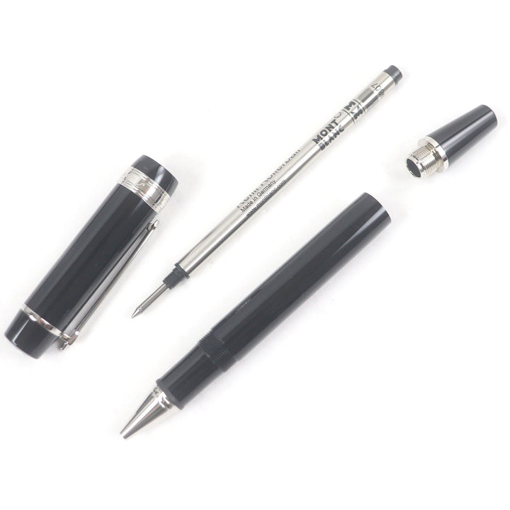 Excellent MONTBLANC Ballpoint pen Johann Strauss Donation pen Black Silver
