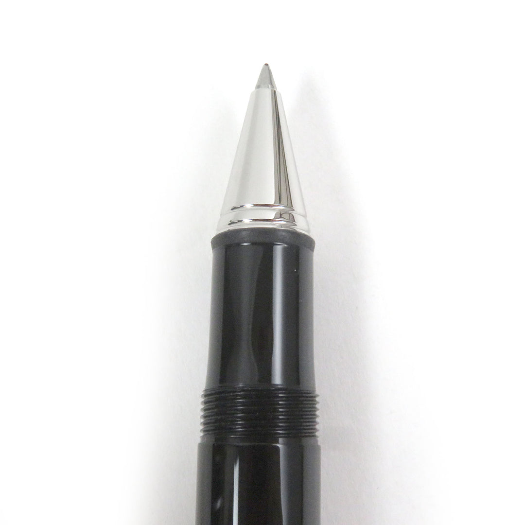 Excellent MONTBLANC Ballpoint pen Johann Strauss Donation pen Black Silver