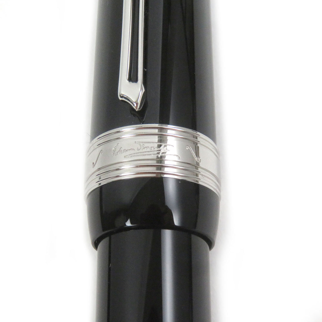 Excellent MONTBLANC Ballpoint pen Johann Strauss Donation pen Black Silver