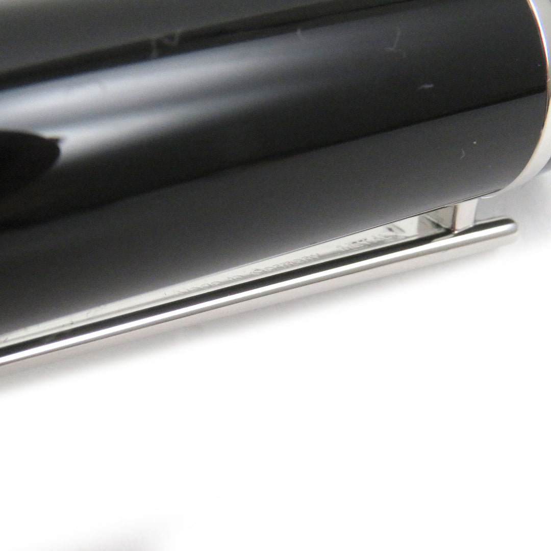 Excellent MONTBLANC Ballpoint pen Johann Strauss Donation pen Black Silver