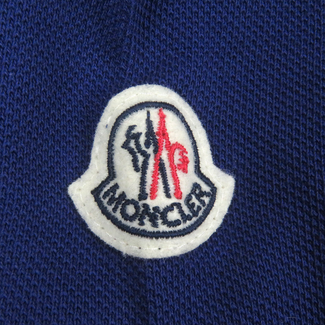 Pristine MONCLER Short sleeve polo shirt Short sleeve with logo patch Navy