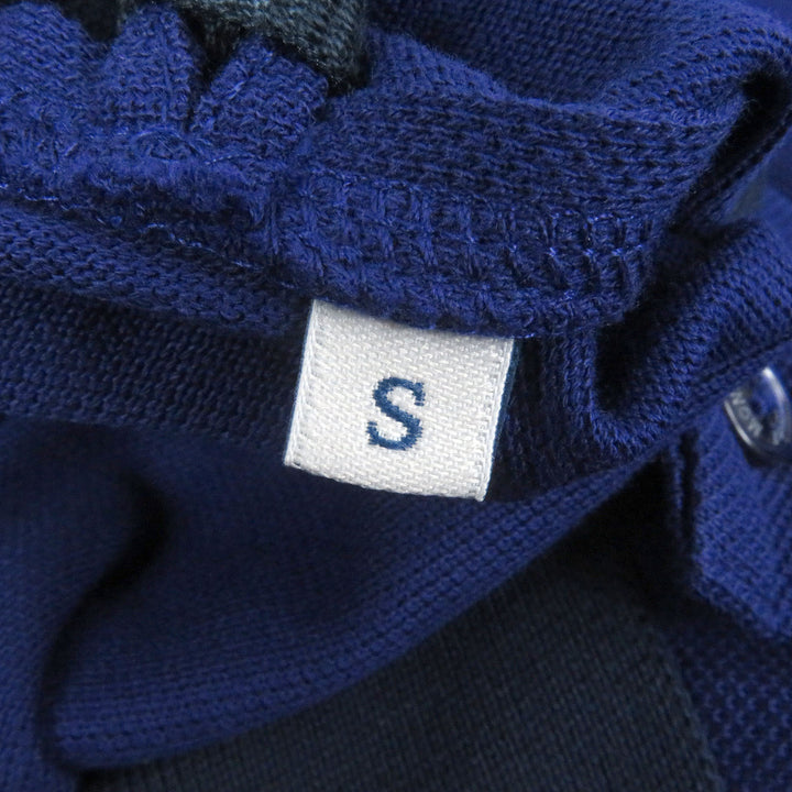 Pristine MONCLER Short sleeve polo shirt Short sleeve with logo patch Navy