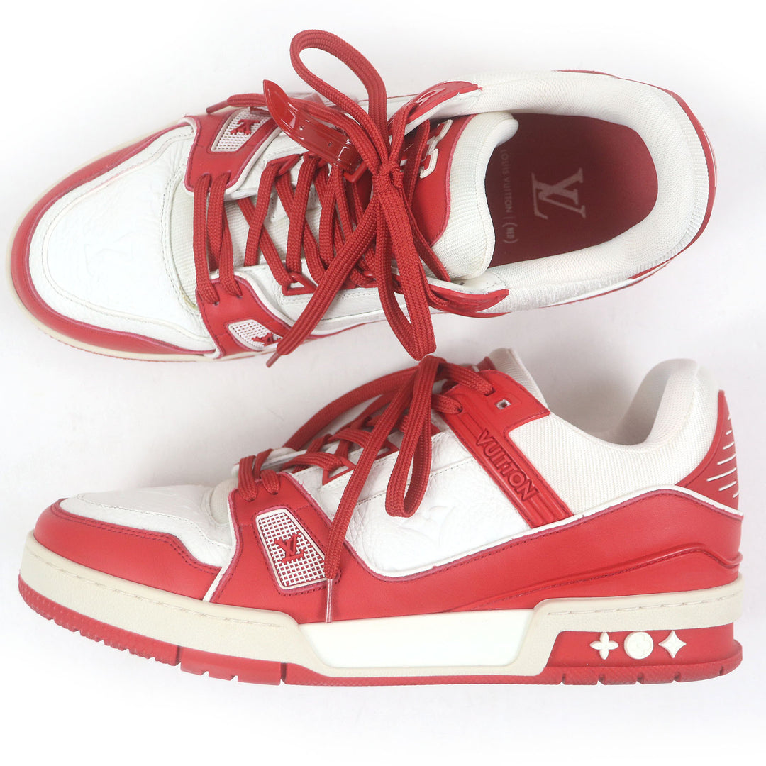 Great LOUIS VUITTON Low cut sneakers LV Trainer Line U2 Bono Monogram leather 7 1A8PJW