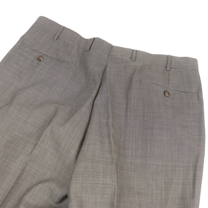 Excellent Corneliani suit All-over pattern Super130s single Brown Virgin wool mens 52
