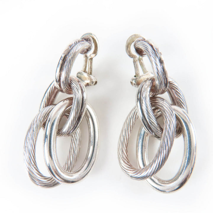 Great HERMES Earring Destrier Earrings Silver 925 Women