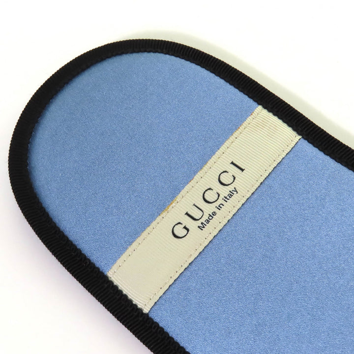 Pristine GUCCI Geometric G Travel Set: Eye Mask, Air Pillow, and Slippers L