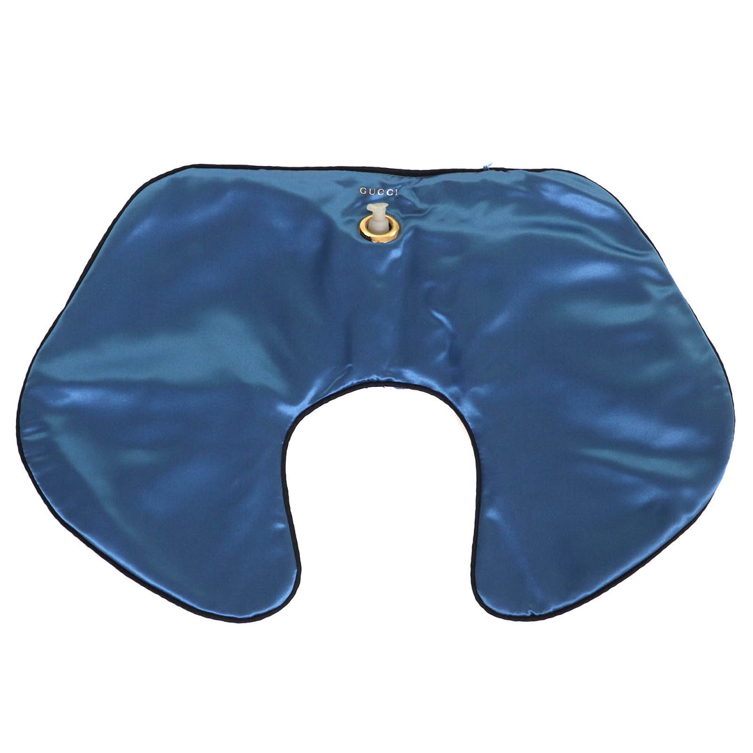 Pristine GUCCI Geometric G Travel Set: Eye Mask, Air Pillow, and Slippers L