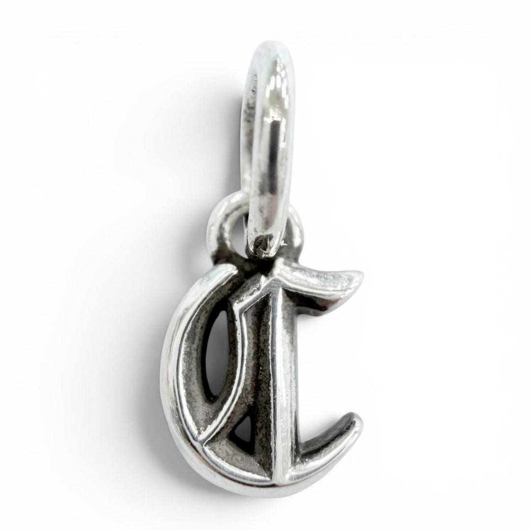 Excellent CHROME HEARTS Pendant top STACK ALPHABET Silver 925 mens