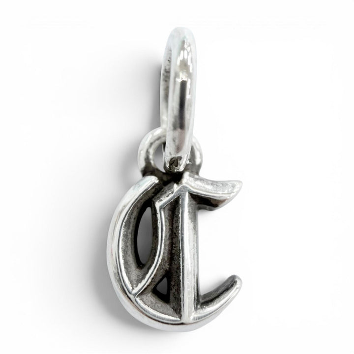 Excellent CHROME HEARTS Pendant top STACK ALPHABET Silver 925 mens