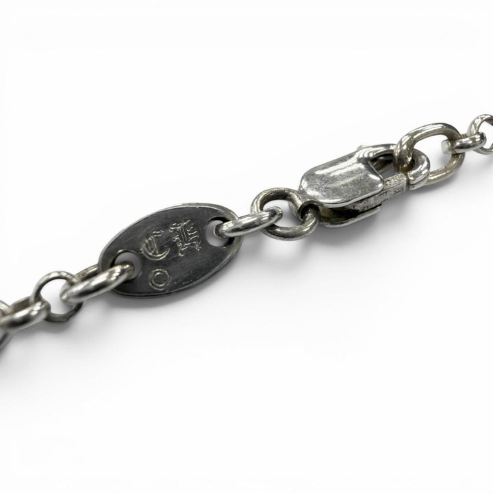 Great CHROME HEARTS Necklace Roll Chain Silver 925 mens