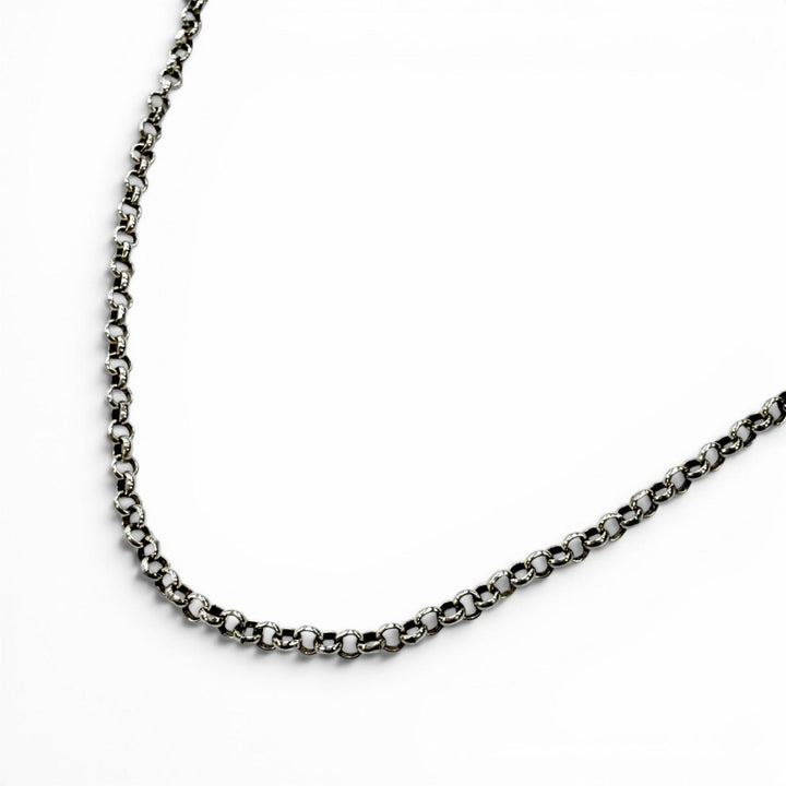 Great CHROME HEARTS Necklace Roll Chain Silver 925 mens