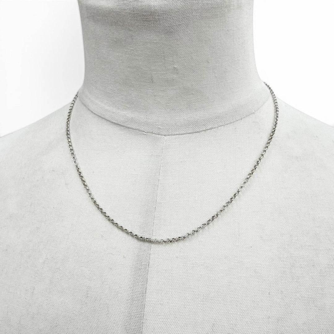 Great CHROME HEARTS Necklace Roll Chain Silver 925 mens