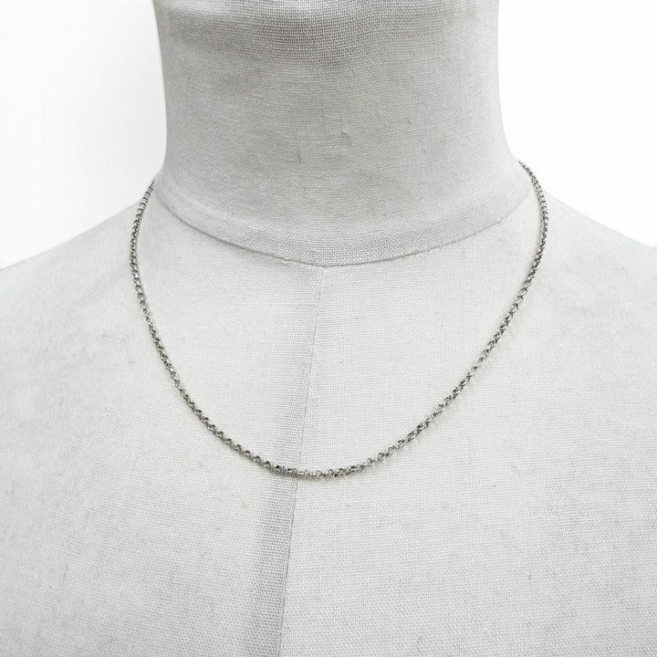 Great CHROME HEARTS Necklace Roll Chain Silver 925 mens