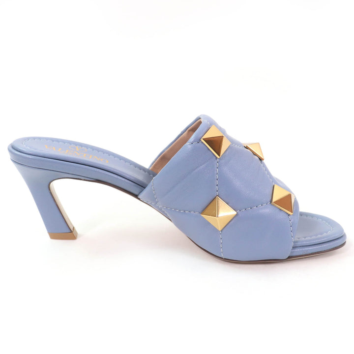 Pristine Valentino Garavani Sandals rockstud leather Blue leather Women 36