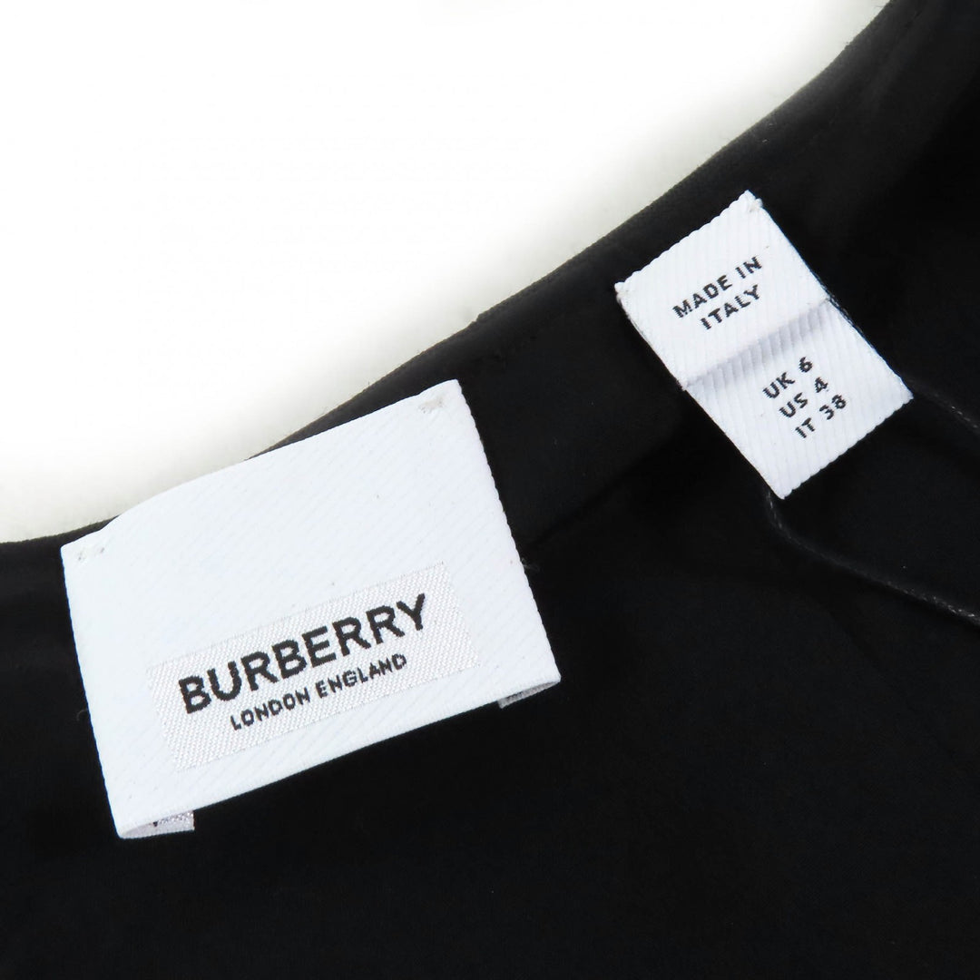 Pristine BURBERRY skirt Union Jack Asymmetrical black polyester Women 38 8046842