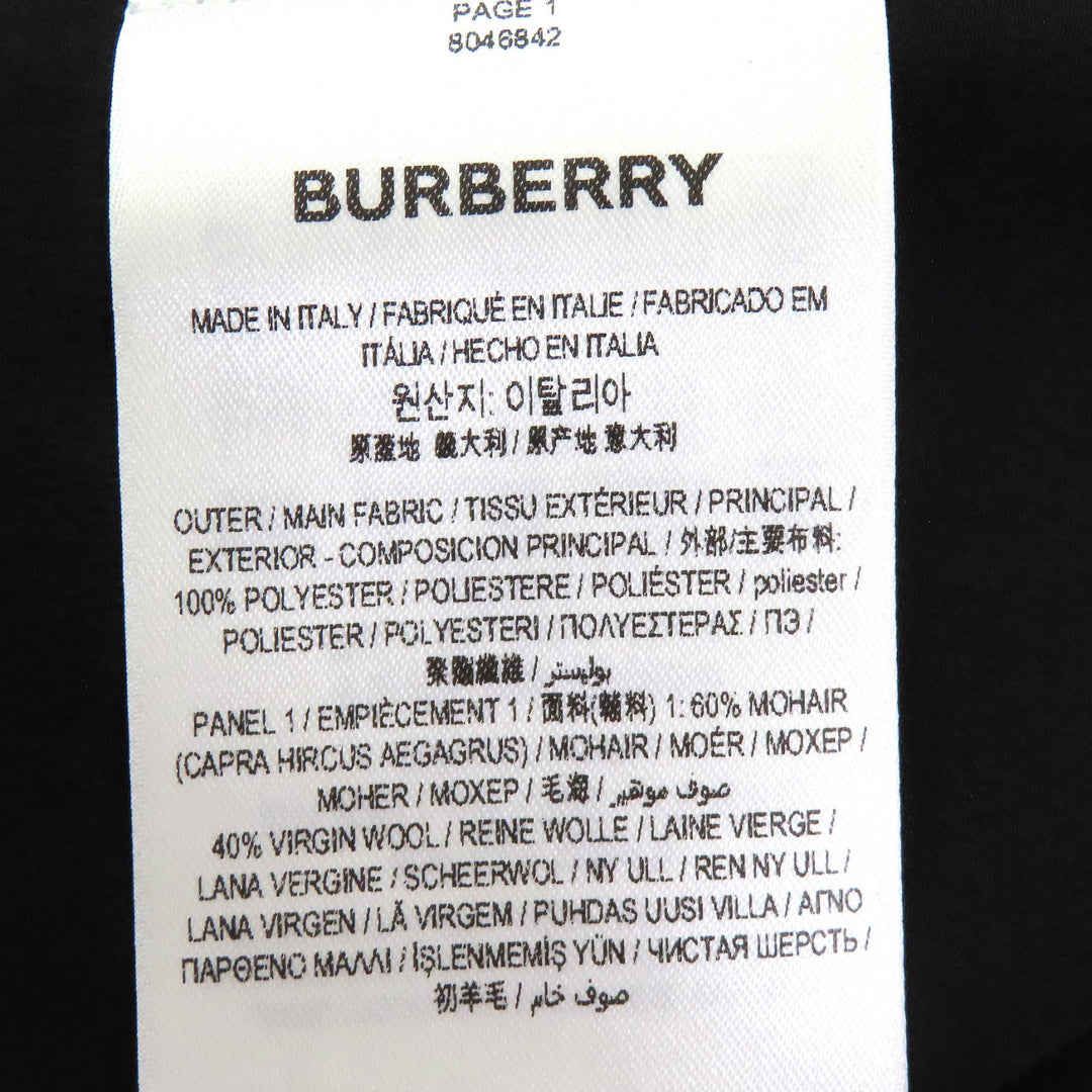 Pristine BURBERRY skirt Union Jack Asymmetrical black polyester Women 38 8046842
