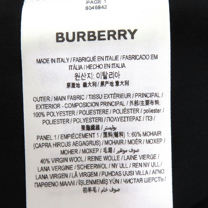 Pristine BURBERRY skirt Union Jack Asymmetrical black polyester Women 38 8046842