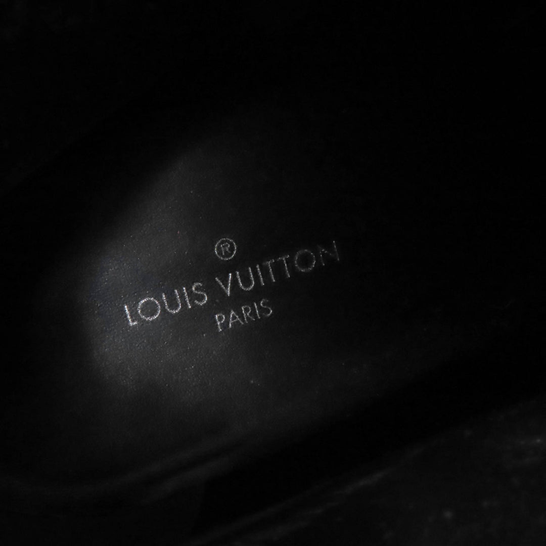 Great LOUIS VUITTON Ankle boots Monogram Belt Design Leather black leather Women