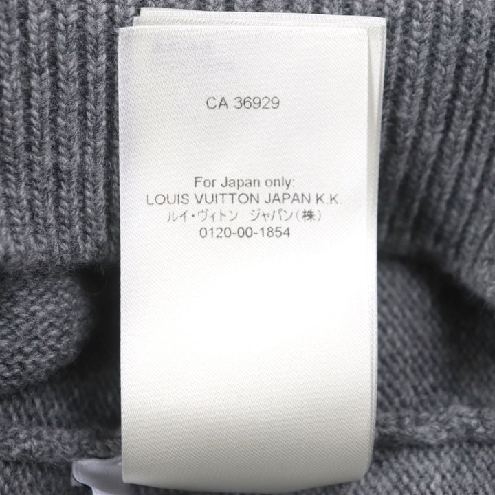 Great LOUIS VUITTON sweater Tiger Intarsia Amen Break Crewneck Knit gray wool mens S