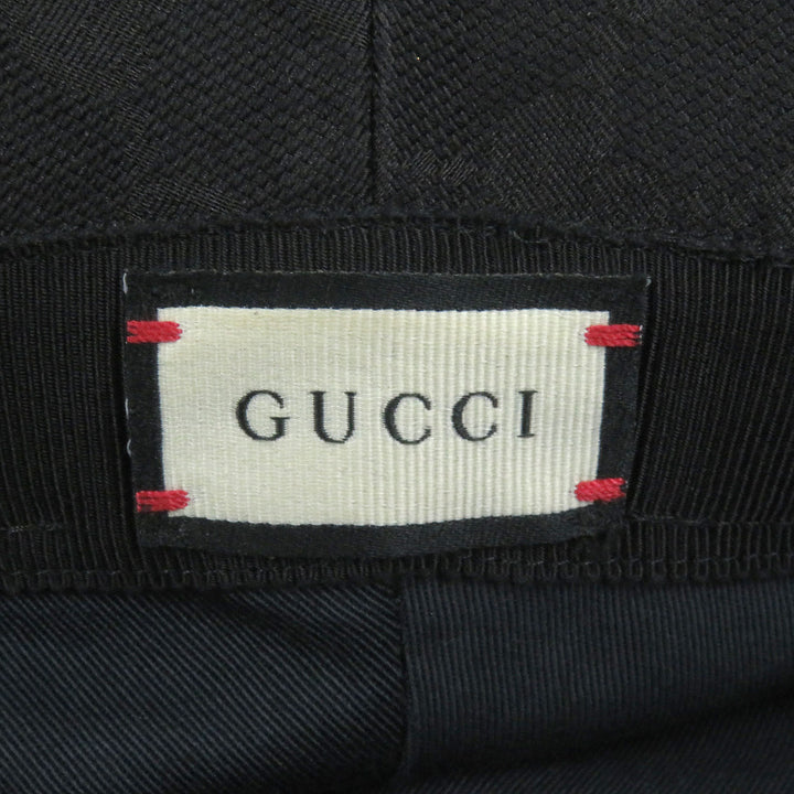 Great GUCCI hat GG canvas GG Marmont bucket black polyester mens 576587