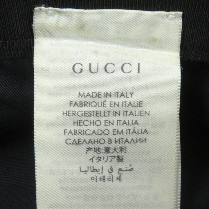Great GUCCI hat GG canvas GG Marmont bucket black polyester mens 576587