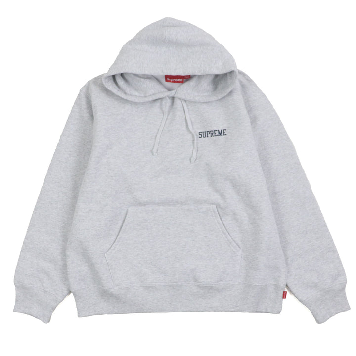 Excellent Supreme hoodie On God Hooded Sweatshist gray cotton mens M