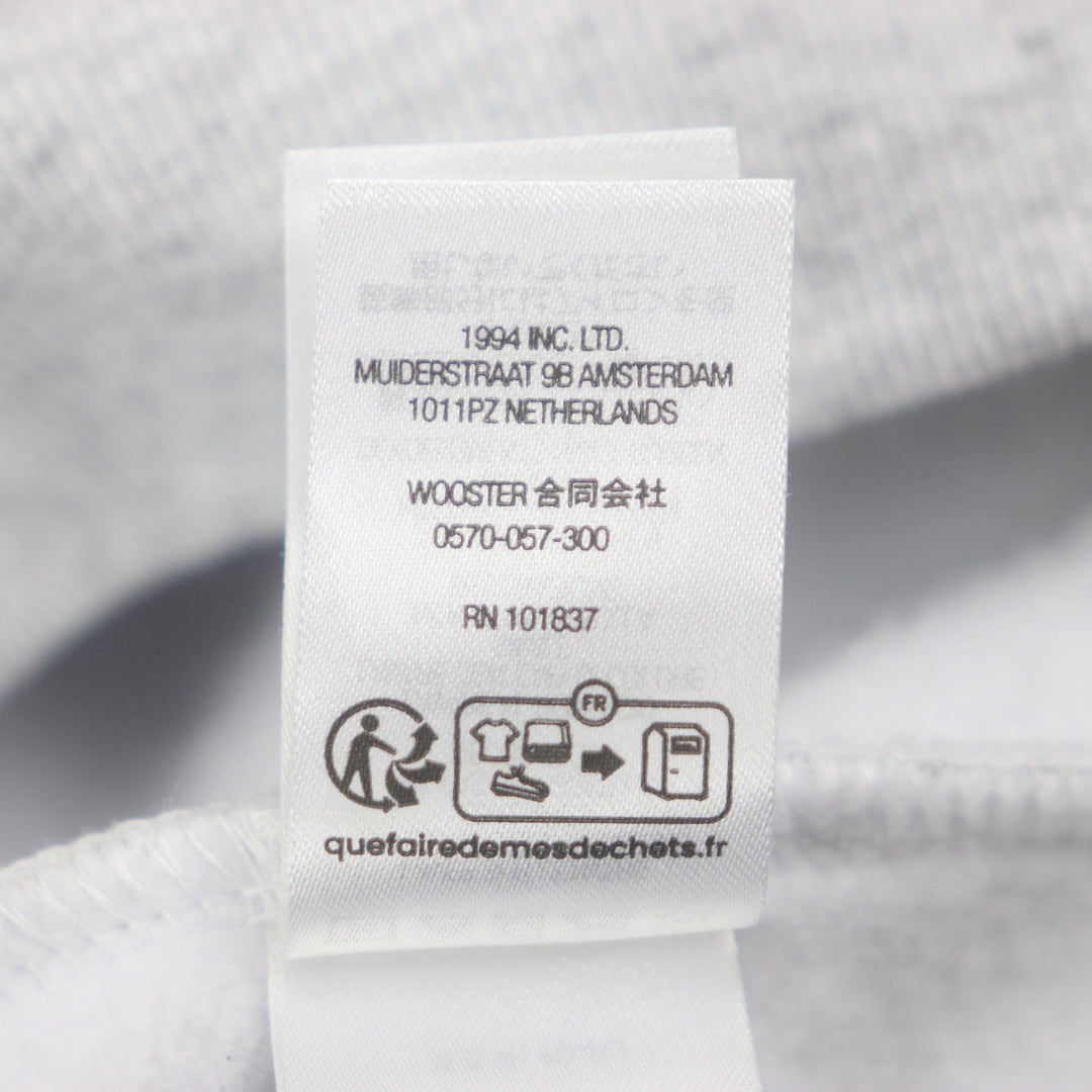 Excellent Supreme hoodie On God Hooded Sweatshist gray cotton mens M