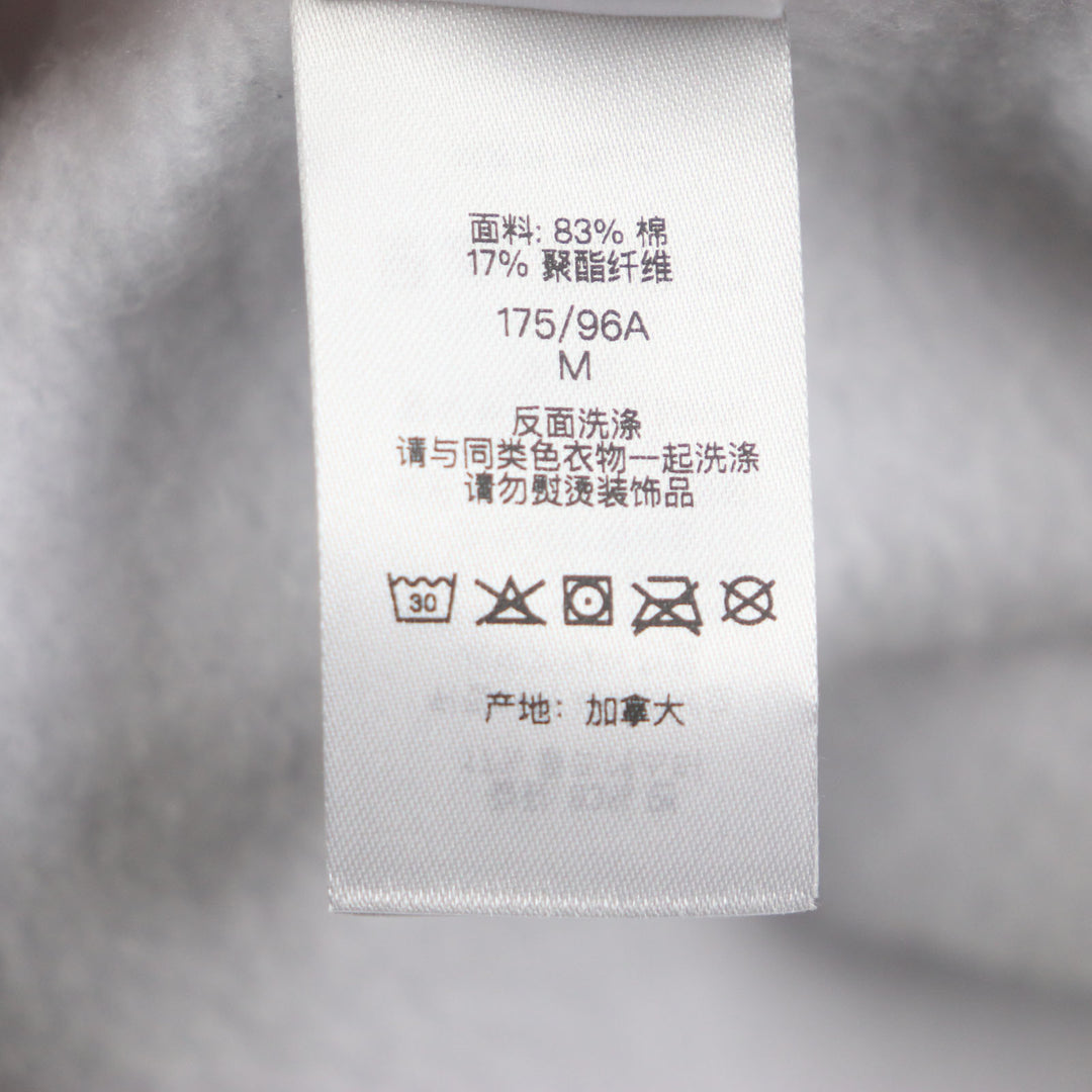Excellent Supreme hoodie On God Hooded Sweatshist gray cotton mens M