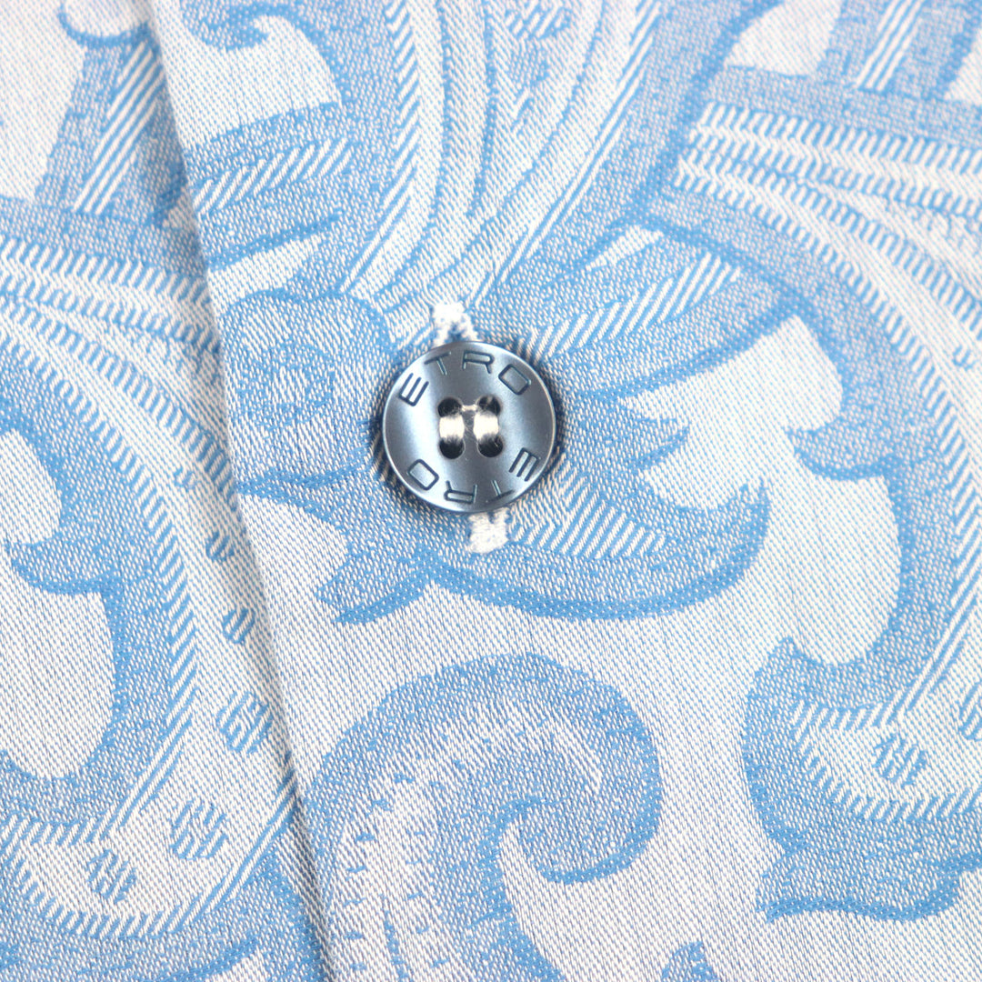Great ETRO Long sleeve shirt blue cotton mens 39