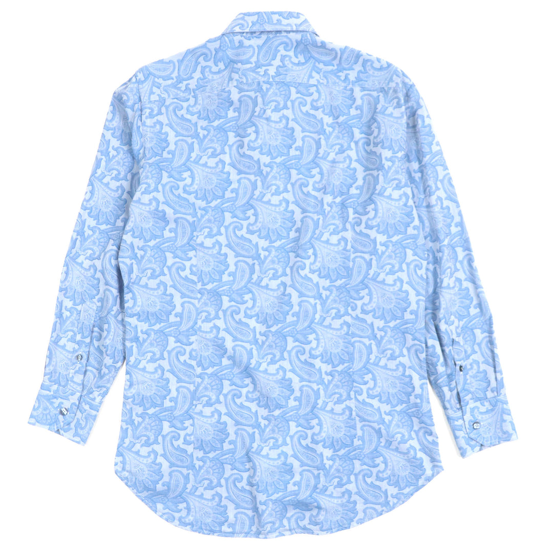 Great ETRO Long sleeve shirt blue cotton mens 39