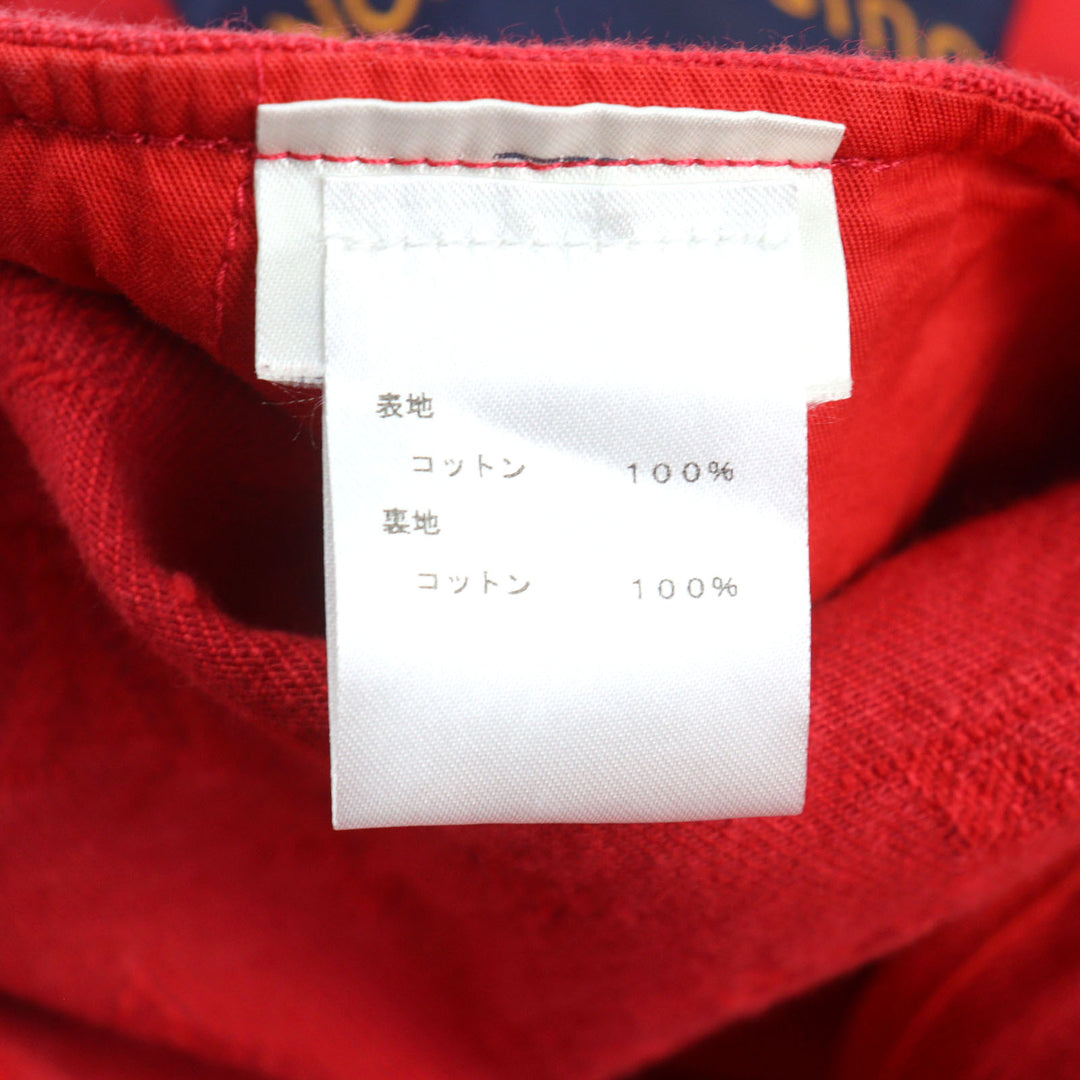 Great LOUIS VUITTON Denim Jacket Red cotton mens 52 1A5PDR
