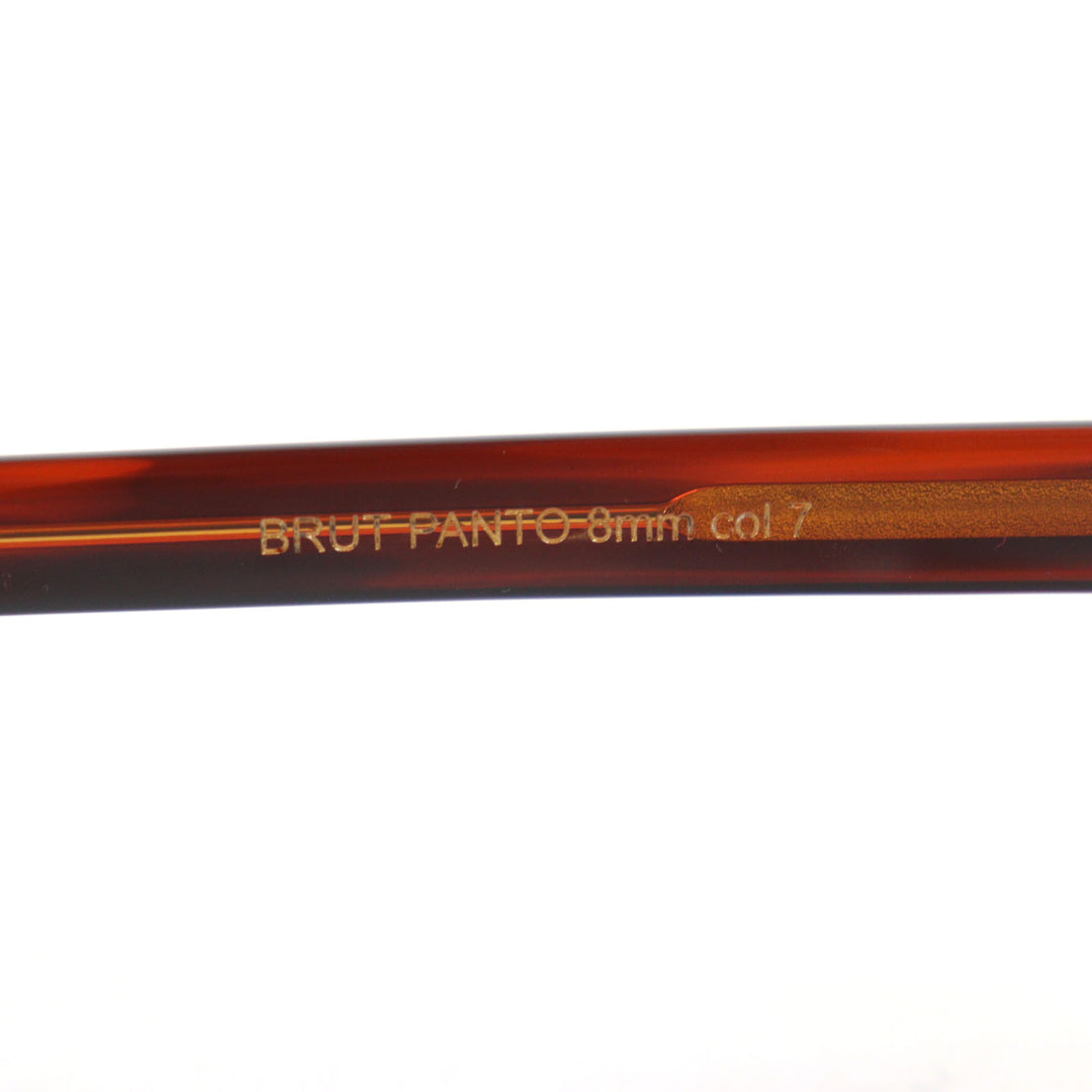 Excellent Lesca Lunetier sunglasses BRUT PANTO 0.3"" Brown acetate mens