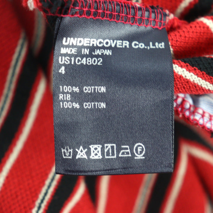 Pristine UNDERCOVER polo shirt Logo embroidery,pique fabric, big polo 4 US1C4802