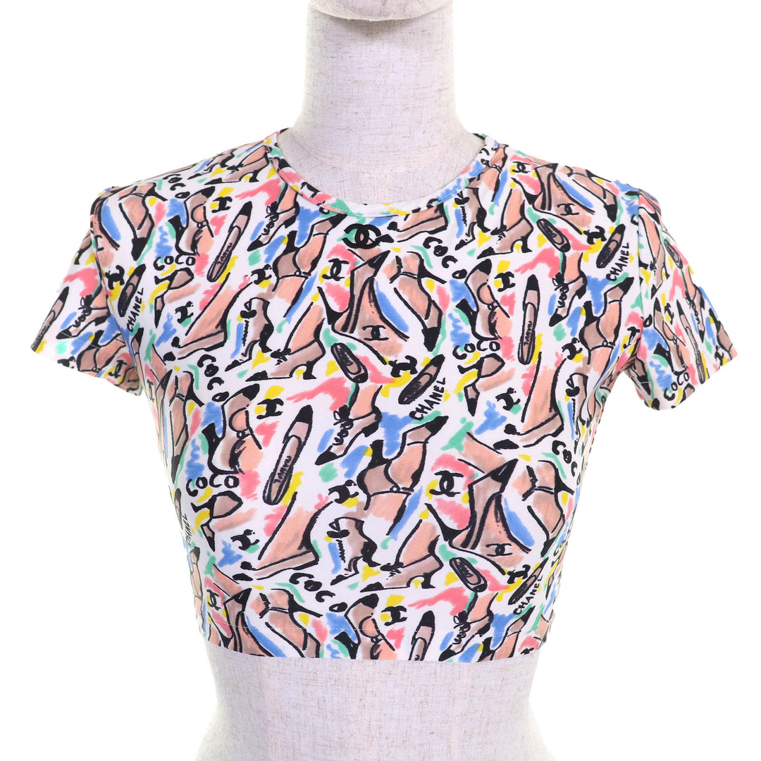 Excellent CHANEL tops multicolor polyamide Women 38 P95 PO5010