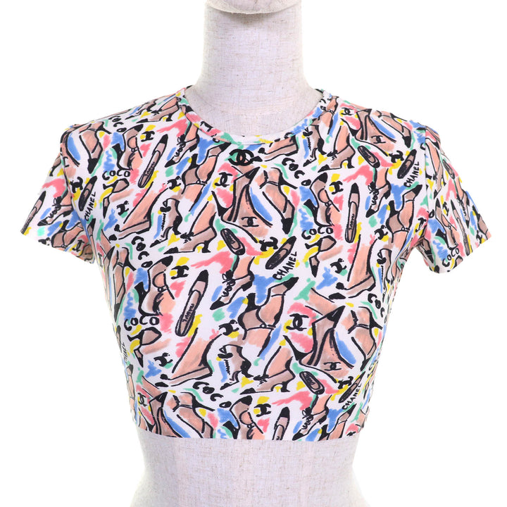 Excellent CHANEL tops multicolor polyamide Women 38 P95 PO5010