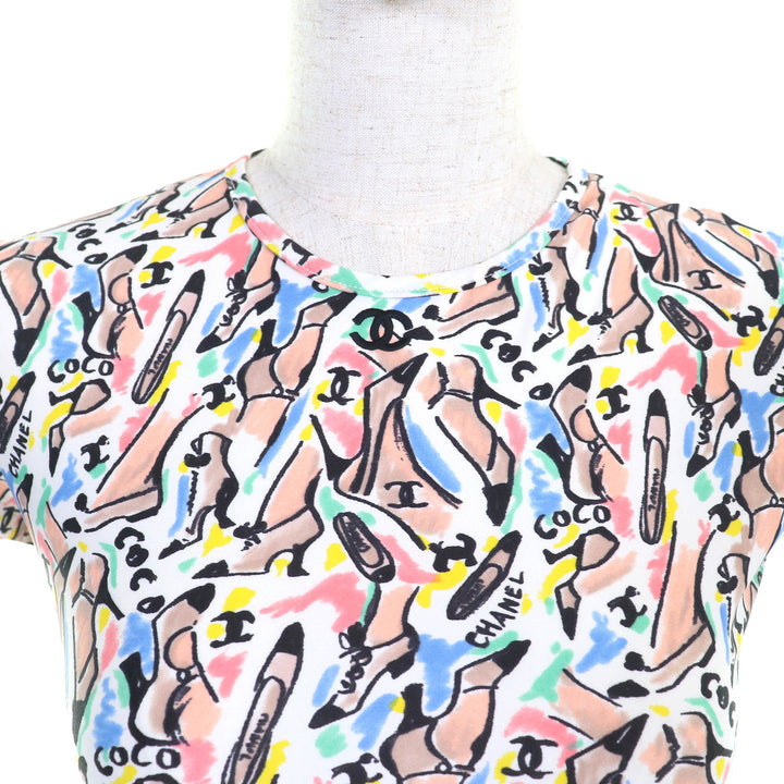 Excellent CHANEL tops multicolor polyamide Women 38 P95 PO5010