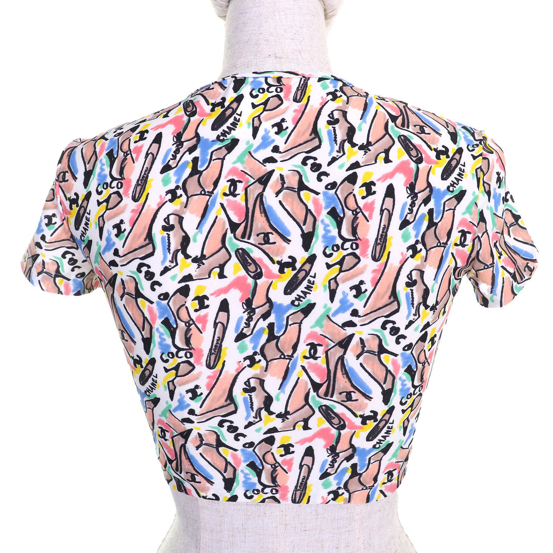 Excellent CHANEL tops multicolor polyamide Women 38 P95 PO5010