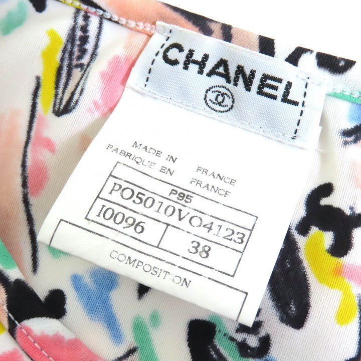 Excellent CHANEL tops multicolor polyamide Women 38 P95 PO5010